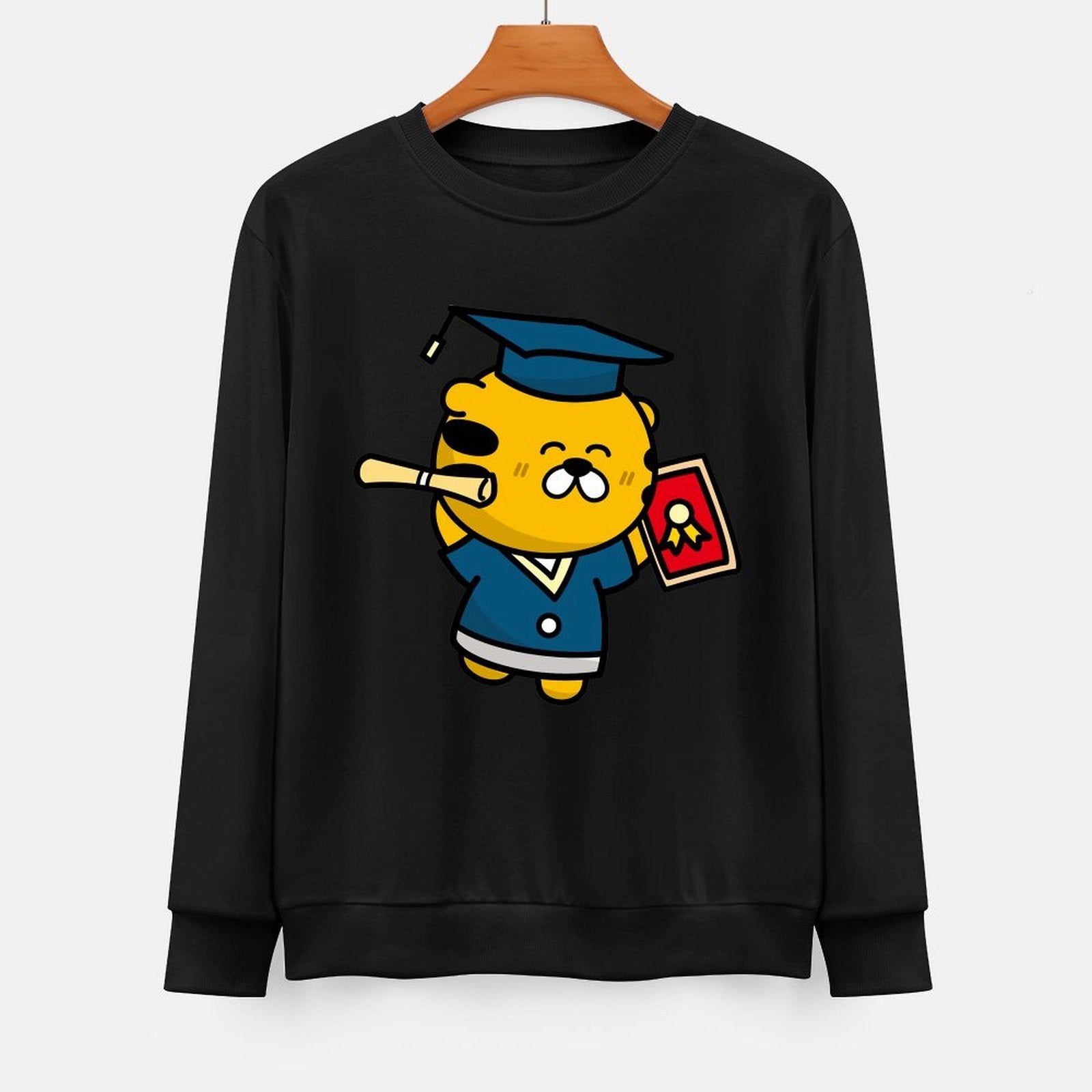 Front Patterned Long Sleeve TopUltra Durable AllSeason